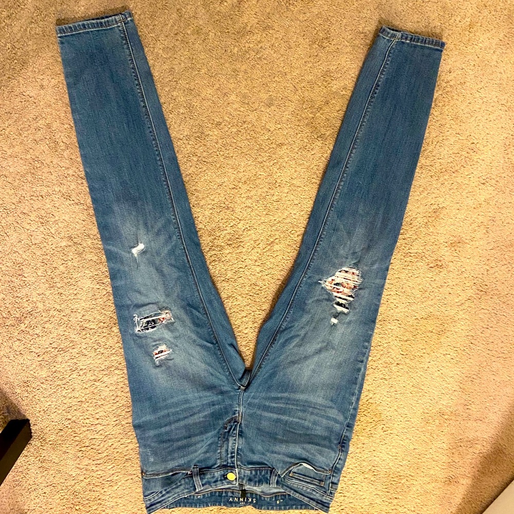 Denim jeans WHBM 8 skinny curves, casual & dressy.
